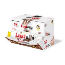 Load image into Gallery viewer, Lustella Sexual Enhancement Hazelnut Spread With Cocoa 15G Made In USA ( original hazelnut, banana fondue, strawberry fondue, dubai chocolate)
