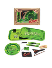 Load image into Gallery viewer, RAW 20th anniversary emerald gift set limited edition + RAW phoenix lighter + RAW extendo lighter
