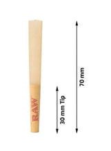Load image into Gallery viewer, Raw dogwalker 70/30 pre rolled cone single size + raw phoenix lighter + raw extendo lighter + glass tip
