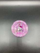 Load image into Gallery viewer, hello kitty lighter | red flame | glow in dark lighter | hello kitty figure lighter | hello kitty pink  glass ashtray | refillable lighter|
