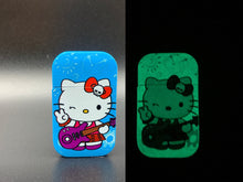 Load image into Gallery viewer, hello kitty lighter | red flame | glow in dark lighter | hello kitty figure lighter | hello kitty pink  glass ashtray | refillable lighter|
