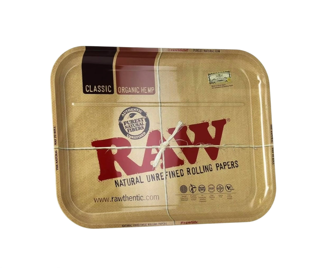 RAW Classic Dinner Metal Rolling Tray XXL   20’’x15’’