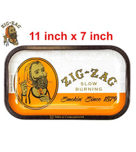 Load image into Gallery viewer, Zig Zag Classic Metal Rolling Tray +Zig Zag Clipper Refillable Lighter
