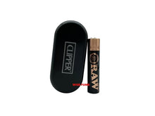 Load image into Gallery viewer, Clipper RAW full metal lighter refillable full size rose gold black color with gift box + Bic raw black lighter large size
