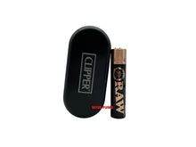 Load image into Gallery viewer, Clipper RAW full metal lighter refillable full size rose gold black  color with gift box + Bic raw black lighter large size
