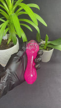 Load and play video in Gallery viewer, Glass freezable glow in the dark smoking pipe
