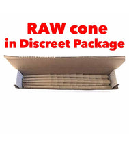 Load image into Gallery viewer, raw classic LEAN size pre-rolled cone w filter(100 pack)+GLASS CONE HOLDER TIP
