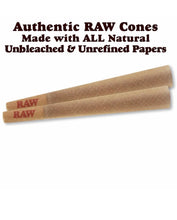 Load image into Gallery viewer, RAW classic King size cone with tip(100 packs)+raw aluminum cigar tube
