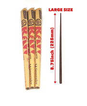 Load image into Gallery viewer, 3X Raw Emperador Pre Rolled Cone + large natural wooden poker 8.75” (225mm)
