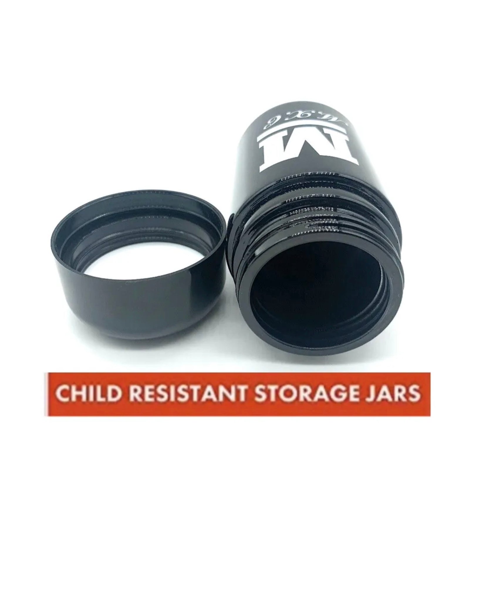 JPAQ MINI Odor Resistant Joint Holder case(black/white)+M glass jar uv –  WISE FUME