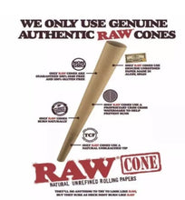 Load image into Gallery viewer, RAW 98 special Size Pre-Rolled Cones (100pk) + raw Cone Wallet
