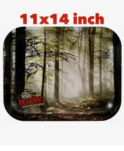 Load image into Gallery viewer, RAW FOREST &amp; FLIGHT metal rolling tray(14x11 inch) LARGE (2 packs)
