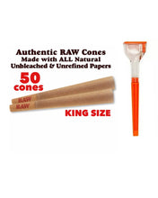Load image into Gallery viewer, RAW Classic King Size Pre-Rolled Cone(200pk, 100pk, 50pk)+cone maker roller filler
