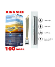 Load image into Gallery viewer, ELEMENTS organic cone king size(500pk, 300pk, 200pk, 100pk, 50pk)+ALUMINUM sealed smell water proof tube
