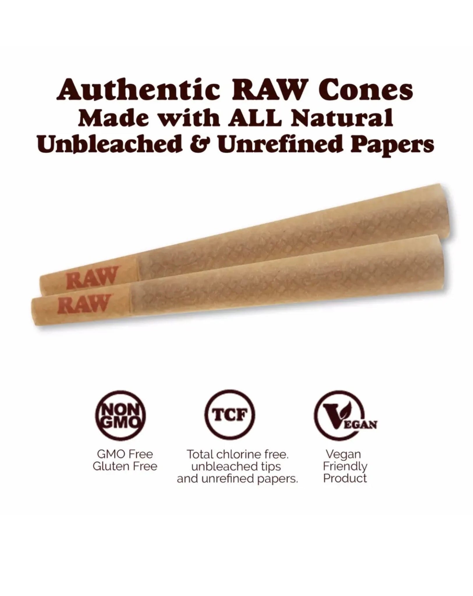 Raw classic King Size cone pre rolled (50, 100, 200, 300, 400, 500) + – WISE FUME