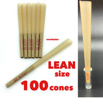 Load image into Gallery viewer, raw classic LEAN size pre-rolled cone w filter(100 pack)+GLASS CONE HOLDER TIP
