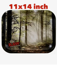 Load image into Gallery viewer, RAW FOREST &amp; FLIGHT metal rolling tray(14x11 inch) LARGE (2 packs)
