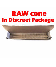 Load image into Gallery viewer, RAW cone organic hemp 1 1/4 size cone(100pk, 200pk, 300pk &amp; 500pk) + tube+glass tip
