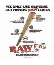 Load image into Gallery viewer, raw cone classic 1 1/4 size pre rolled cone(100 packs)+GLASS cone tip+doob tube
