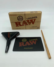 Load image into Gallery viewer, raw 1 1/4 size pre rolled cone(100 pack)+raw cone loader+ raw glass ashtray
