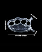 Load image into Gallery viewer, raw 6 six shooter 1 1/4 size filler +glass knuckle cone bubbler smoke water pipe
