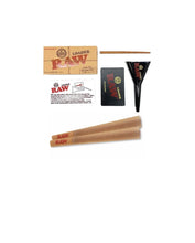 Load image into Gallery viewer, raw rolling metal tray(FLIGHT)large+raw 98 special size cone(100 pack)+cone loader kit
