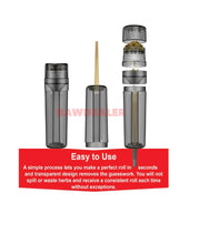 Load image into Gallery viewer, RAW black 1 1/4 size classic Pre-rolled cones with 3 in 1 grinder
