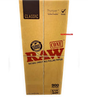Load image into Gallery viewer, raw cone classic 1 1/4 size pre rolled cone + 3X GLASS cone holder tip
