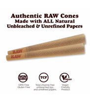 Load image into Gallery viewer, Raw cone Classic King Size Cone(500 Pk )+3x tube +GLASS CONE TIP+cone filler
