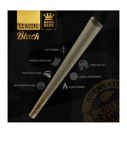 Load image into Gallery viewer, RAW BLACK king size pre rolled cone (300pk, 200pk, 100pk 50pk)+raw clipper lighter
