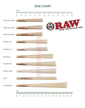 Load image into Gallery viewer, RAW classic king size pre rolled cone 1400 pack FULL BOX+3 glass cone holder tip
