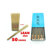 Load image into Gallery viewer, raw lean size pre rolled cone(200pk, 100pk, 50pk)+steel slide lock cone holder  case
