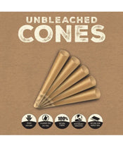 Load image into Gallery viewer, Zig Zag 1 1/4 size Unbleached Cone(200PK, 100PK, 50PK)+raw 1 1/4 cone loader
