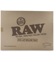 Load image into Gallery viewer, RAW Metal Rolling Tray XXL LARGE with folding leg 20x15 Inch. With certificates
