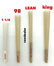 Load image into Gallery viewer, raw classic LEAN size pre rolled cone WITH filter tip (300 pack)
