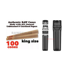 Load image into Gallery viewer, RAW cone king size classic Pre-rolled cones with grinder
