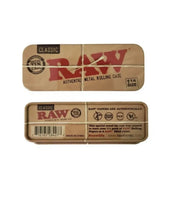 Load image into Gallery viewer, raw classic 1 1/4 size pre rolled cone(100 packs)+raw 1 1/4 size cone caddy tin
