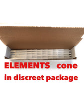 Load image into Gallery viewer, elements rice cone 1 1/4 pre rolled organic cone(100, 200, 300, 500)+RAW caddy container
