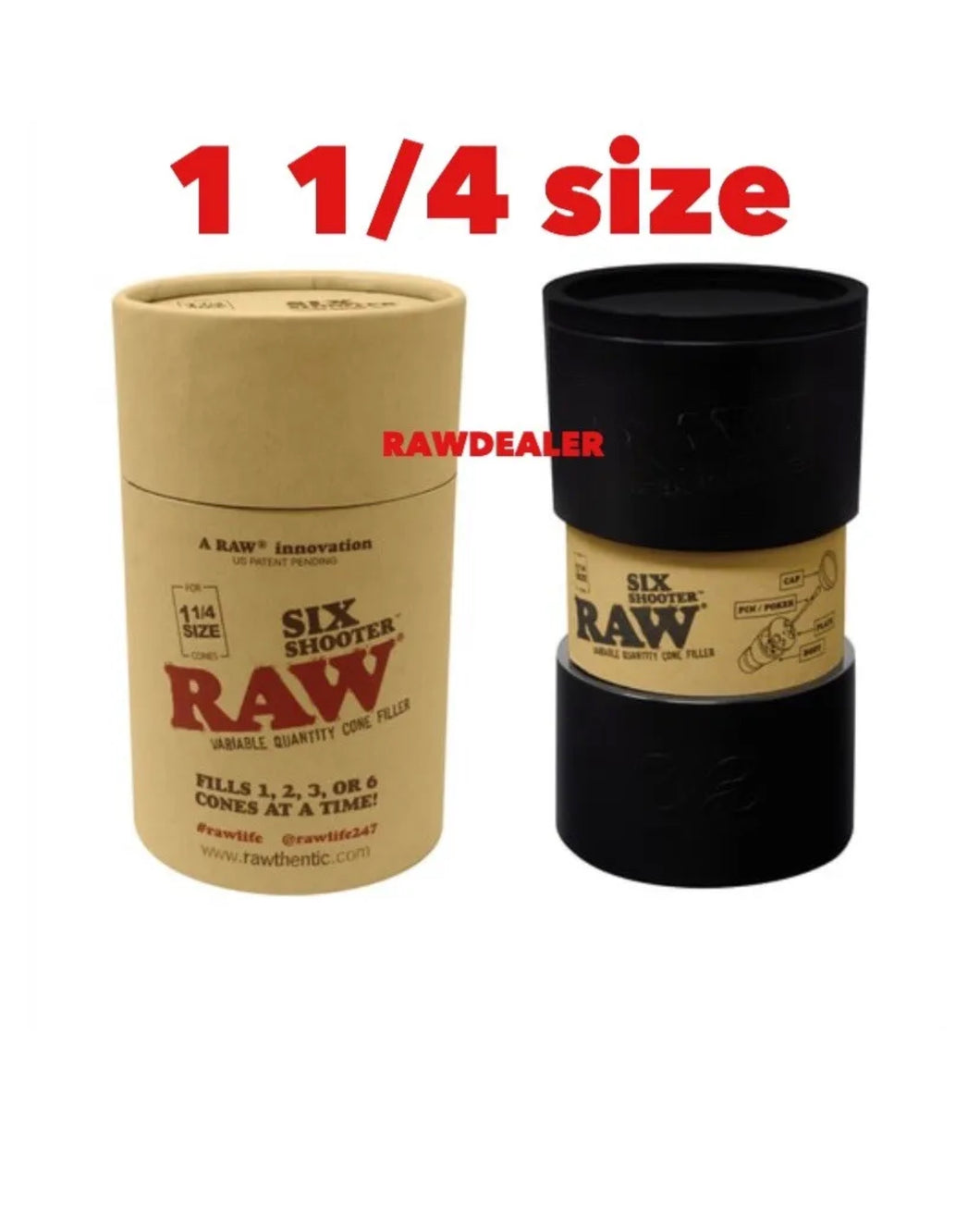 Raw Six cone Shooter cone loader Variable QuantIty Cone Filler   1 1/4 Size