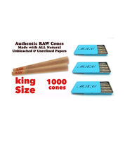Load image into Gallery viewer, raw cone classic KING SIZE  cone (1000 pack)+3X steel slide lock cone joint case
