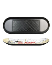 Load image into Gallery viewer, RAW X BOO JOHNSON SKATE DECK ROLLING TRAY 16.7”+M glass jar smell proof+boveda
