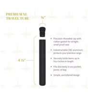 Load image into Gallery viewer, ALUMINUM DOOB TUBE AIRTIGHT SMELL PROOF WATER PROOF JOINT CASE (black+silver)
