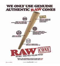 Load image into Gallery viewer, Raw classic 1 1/4 size pre rolled cone (50, 100, 200, 300, 400, 500) + glass cone holder tip + double cone &amp; mini lighter double joint holder
