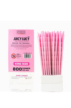 Load image into Gallery viewer, RAW Juicy Lucy PINK pre rolled cone king size made in France 50pk | 100pk | 200pk + glass cone tip + BPA free tube
