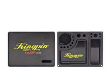 Load image into Gallery viewer, Raw Collab Kingpin Mafioso Plastic Rolling Tray with Magnetic Closure
