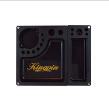Load image into Gallery viewer, Raw Collab Kingpin Mafioso Plastic Rolling Tray with Magnetic Closure
