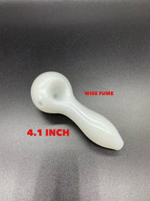 Load image into Gallery viewer, 4.1 inch  white glass tobacco pipe | Tobacco smoking  pipe | glass hand pipe
