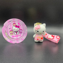 Load image into Gallery viewer, hello kitty lighter | hello kitty figure  keychain torch lighter | hello kitty glass ashtray | refillable lighter|
