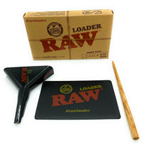 Load image into Gallery viewer, Bamboo stash storage Box large with Rolling Tray hand made.1x raw 1 1/4 cone loader.1x rechargeable electric grinder.1x UV glass jar 150ML
