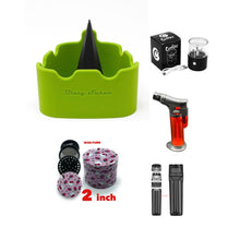 Load image into Gallery viewer, Blazy Susan Silicone Deluxe Residue ashtray GREEN color | hello kitty grinder | torch lighter | rechargeable grinder | portable grinder
